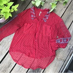 🌟FINAL PRICE🌟Free People Patterned Blouse